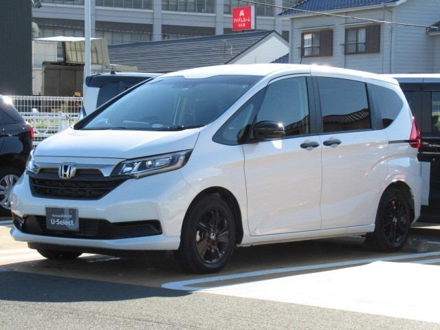 ハイブリッド・Gブラックスタイル 保証付き 2年保証 元当社デモカー ギャザズメモリーナビ 画面9インチ ETC フルセグ TV リアカメラ 6人乗り ホンダセンシング シートヒーター スマートキー LEDライト 両側電動スライドドア(1枚目)