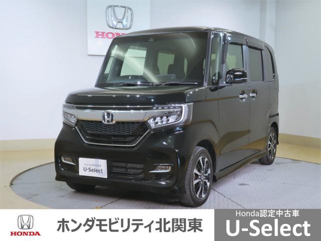 ホンダ Ｎ－ＢＯＸカスタム Ｇ・Ｌホンダセンシング　ナビ・リヤカメラ・ＥＴＣ・片側電動スライド　ｉ－ｓｔｏｐ　セキュリティーアラーム　地デジ　ＤＶＤ再生機能　メモリーインターナビ　横滑り防止システム　ナビＴＶ　サイドカーテンエアバック　ＡＡＣ　アルミ