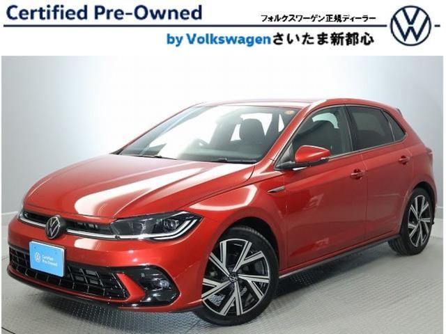 ポロ(フォルクスワーゲン) ＴＳＩ　Ｒライン　ＤｅｍｏＣａｒ　Ｃｅｒｔｉｆｉｅｄ　Ｐｒｅ−ｏｗｎｅｄ　禁煙車　ワンオーナー　２．０ＴＦＳＩ　７速ＤＳＧ　ＬＥＤマトリクスヘッドライト　純正インフォテイメントシステム　運転支援システム　バックカメラ 中古車画像