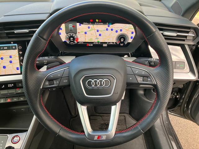 S3 スポーツバック ブラックスタイリング 19インチアルミ レザーシート プライバシーガラス マトリクスLEDヘッドライト 電動シート シートヒーター リヤカメラ コーナーセンサー バーチャルコックピット(40枚目)