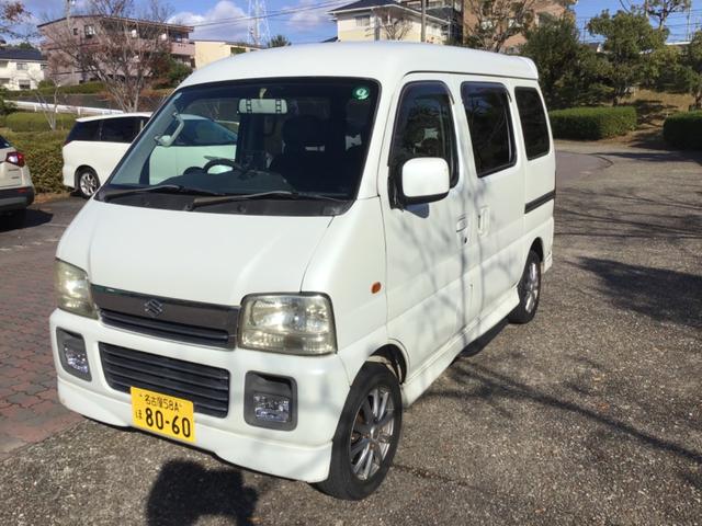 エブリイ ジョインターボＤＸ－ＩＩ　タイミングチェーン　ターボ　キーレス　社外ＡＷ　　フロントフォグ　リャスポイラー　パールホワイト　車検Ｒ９年１１月迄（3枚目）