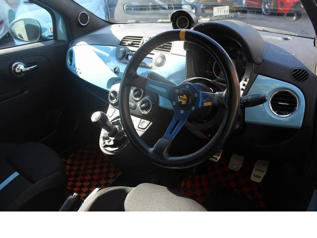 アバルト500 ベースグレード タイミングベルト・WP交換済5.4万km・OZ16インチAW・momoステアリング・牽引フック(フロント・リア)・キセノンヘッドライト・リアパーキングセンサー・ETC(7枚目)