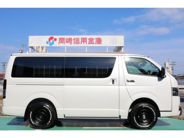 スーパーGL ダークプライムII ディーゼル4WD/MONSTAMUDWARRIOR16inch/TRDフロントスポイラーLED付き/純正テールスモーク加工/SDナビ/ETC/パーキングサポート/両側電動スライドドア(8枚目)