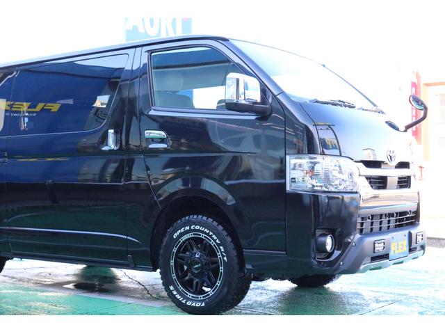 スーパーGL ダークプライムII 4WD/パーキングサポート/床張りフローリング施工/FLEXオリジナルDELF0416AW/Rim TAKUMI GHX ショックアブソーバ/エンジンフードカバー前後/TRD フロントスポイラー(50枚目)
