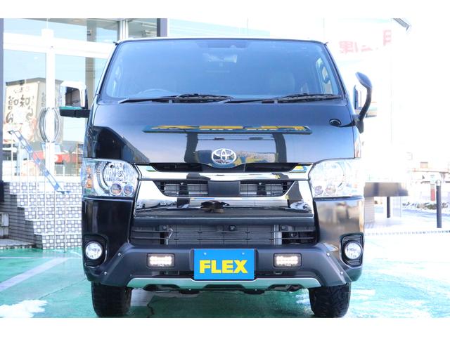スーパーGL ダークプライムII 4WD/パーキングサポート/床張りフローリング施工/FLEXオリジナルDELF0416AW/Rim TAKUMI GHX ショックアブソーバ/エンジンフードカバー前後/TRD フロントスポイラー(52枚目)