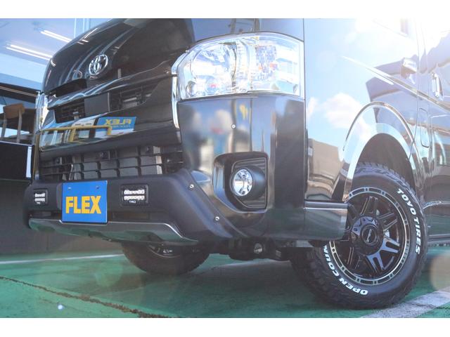 スーパーGL ダークプライムII 4WD/パーキングサポート/床張りフローリング施工/FLEXオリジナルDELF0416AW/Rim TAKUMI GHX ショックアブソーバ/エンジンフードカバー前後/TRD フロントスポイラー(68枚目)