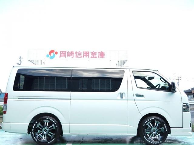 スーパーGL ダークプライムII 2インチローダウン/FLEXオリジナルデルフィーノフロントリップスポイラー/FLEXオリジナル DELF02/17インチGOODYEARナスカー/7インチSDナビ/ETC/PVMナビ連動加工(6枚目)