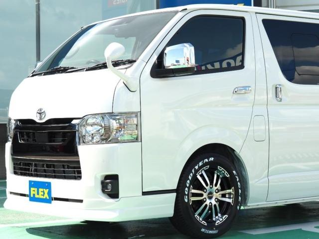 スーパーGL ダークプライムII 2インチローダウン/デルフィーノフロントリップスポイラーDELF02/17インチGOODYEARナスカー/7インチナビ/ETC/リアスポイラーアルティメット/テールランプ/ガッツミラー同色/PVMナビ(6枚目)