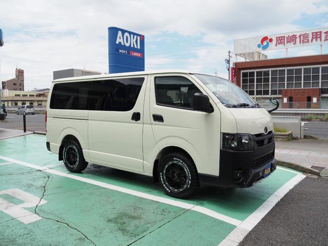 ロングスーパーGL TRDフロントスポイラーTRDマッドフラップシートカバータイプ2ベットキットデルフ04/オープンカントリーFLEXドアノブガード/スカーフガードSDフルセグナビフリップダウンモニター(58枚目)