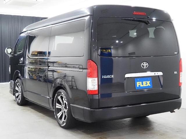 ハイエースワゴン GL ハイエース ワゴンGL FLEXオリジナル内装架装アレンジAS フルフラットアレンジ フローリング施工 テーブル セカンドベンチシート カロツェリアナビ バックカメラ フリップダウンモニター ETC(6枚目)