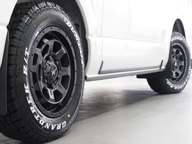 ハイエースバン ロングスーパーGL ダークプライムS ハイエースバン DARKPRIME S スーパーGL ディーゼル4WD パール 両側パワースライドドア ハーフレザーシート 足回りチューン GR製フロントスポイラー マッドフラップ アルミホイール(2枚目)
