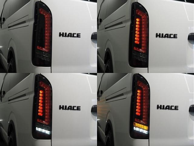 ハイエースバン スーパーGL ダークプライムII ハイエース ディーゼル4WD 両側パワースライドドア パールホワイト オフロードパッケージ ブラックエディション プレステージLEDテールランプ オーバーフェンダー TOYOオープンカントリー ETC(19枚目)