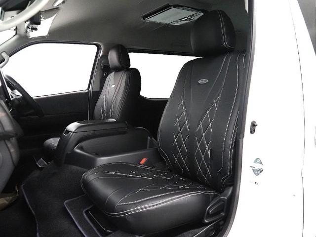 ハイエースワゴン GL ロング ファインテックツアラー ファインテックツアラー 両側パワースライドドア ローダウン FLEXオリジナルカスタムパーツ スポイラー オーバーフェンダー アルミホイール テールランプ シートカバー インテリアパネル アルパイン(13枚目)