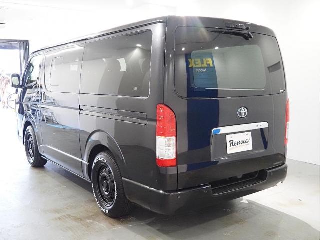 ハイエースバン ロングスーパーＧＬ　ハイエースバン　リノカ　コーストライン　フレックスオリジナルフェイスチェンジ角目４灯　クラシックカー　メッキラッピング　キャメル内装シートカバー　インテリアパネルセット　ベッドキッド　バックカメラ（6枚目）