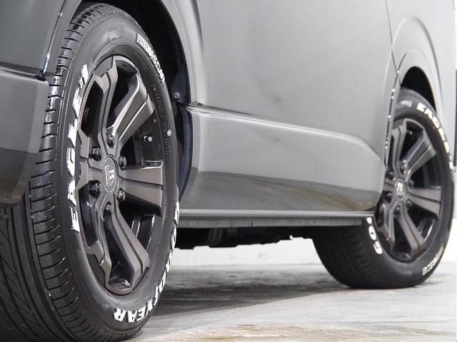 ハイエースワゴン ＧＬ　ハイエース　ワゴン　フルフラットシート　セカンドシート３人掛け　ＢＬＡＣＫＥＤＩＴＩＯＮ　ローダウン　オリジナルホイール　オーバーフェンダー　煌ＬＥＤテールランプ　大画面ナビアルパイン　フリップモニタ（8枚目）