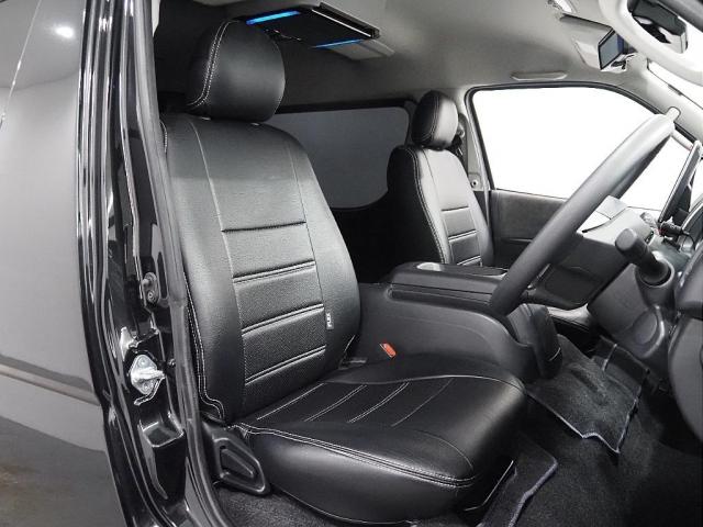 ハイエースワゴン ＧＬ　ハイエース　ワゴン　フルフラットシート　セカンドシート３人掛け　ＢＬＡＣＫＥＤＩＴＩＯＮ　ローダウン　オリジナルホイール　オーバーフェンダー　煌ＬＥＤテールランプ　大画面ナビアルパイン　フリップモニタ（13枚目）