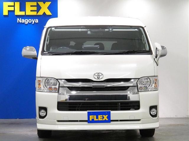 ハイエースバン ロングＧＬ　ハイエース　ワゴンＧＬ　フレックスオリジナル内装架装　アレンジＡＳ　フルフラットアレンジ　フローリング　テーブル　対面　セカンドシート３人掛け　アルパイン１１インチ　フリップダウンモニター　ＥＴＣ（2枚目）