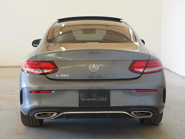Cクラス C180 クーペ スポーツ レザーエクスクルーシブパッケージ シートヒーター パワーシート トランクスルー フロアマット コネクテッド機能 ナビ 音楽プレーヤー接続 Bluetooth接続 TV ETC サンルーフ・ガラスルーフ(3枚目)