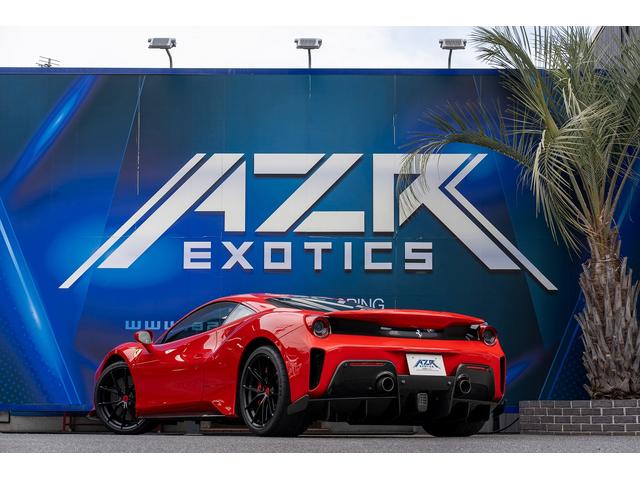 ４８８ピスタ ベースグレード　正規ディーラー車　ロッソコルサ　カーボンエクステリア　カーボンインテリア　チタン製エキゾーストパイプ　フロントリフター　フロント＆リアカメラ　２０インチ鍛造ホイール　レーシングシートリフター（4枚目）