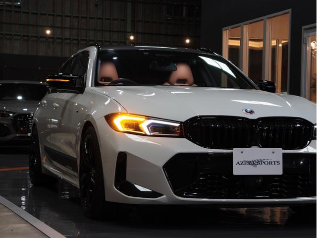 ３シリーズ Ｍ３４０ｉ　ｘＤｒｉｖｅツーリング　後期　黒１９ＡＷ　コニャックシ－トＨ　無鈑金　禁煙　グリル／Ｒスポ／サイドデカ－ル　ルーフカ－ボンラッピング　アイバッハサス　スペ－サ－　Ｍブレ－キ　純正カ－プレイ対応ナビ３６０カメラＴＶ　３８７ｐｓ（14枚目）