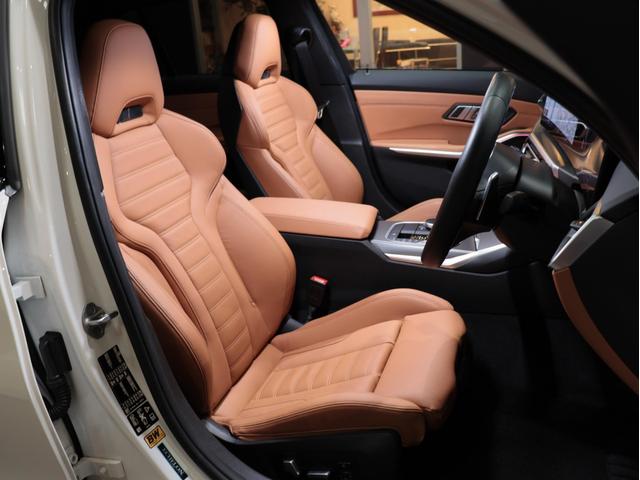 ３シリーズ Ｍ３４０ｉ　ｘＤｒｉｖｅツーリング　後期　黒１９ＡＷ　コニャックシ－トＨ　無鈑金　禁煙　グリル／Ｒスポ／サイドデカ－ル　ルーフカ－ボンラッピング　アイバッハサス　スペ－サ－　Ｍブレ－キ　純正カ－プレイ対応ナビ３６０カメラＴＶ　３８７ｐｓ（29枚目）