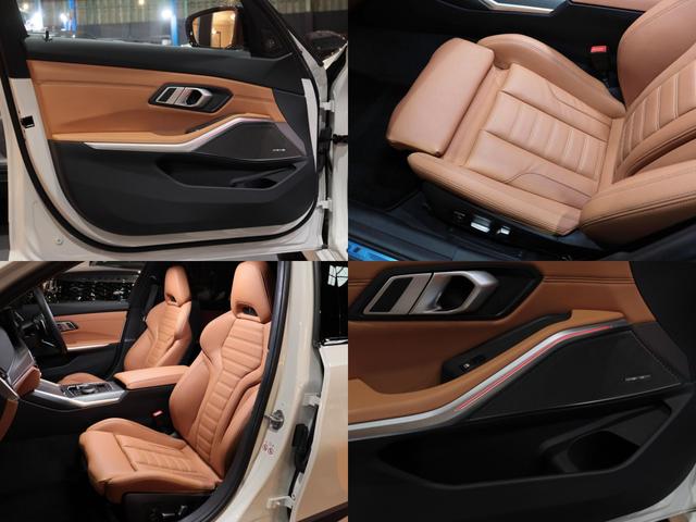 ３シリーズ Ｍ３４０ｉ　ｘＤｒｉｖｅツーリング　後期　黒１９ＡＷ　コニャックシ－トＨ　無鈑金　禁煙　グリル／Ｒスポ／サイドデカ－ル　ルーフカ－ボンラッピング　アイバッハサス　スペ－サ－　Ｍブレ－キ　純正カ－プレイ対応ナビ３６０カメラＴＶ　３８７ｐｓ（38枚目）