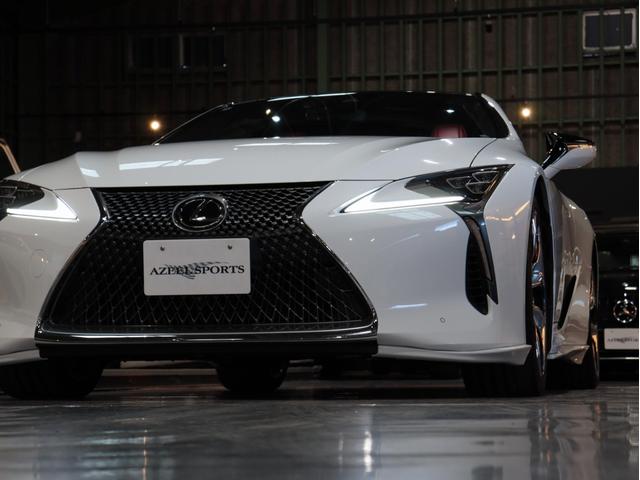 LC LC500 Sパッケージ 無鈑金 TRDエアロ ダークローズアルカンタラコンビシート 純正21AW カーボンルーフ 3眼LED 純正ナビ/地デジ/BT/Bカメラ/パークセンサー スマートキー V8 477馬力 車庫保管 禁煙(6枚目)