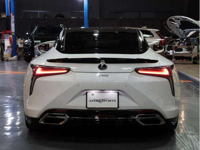 LC LC500 Sパッケージ 無鈑金 TRDエアロ ダークローズアルカンタラコンビシート 純正21AW カーボンルーフ 3眼LED 純正ナビ/地デジ/BT/Bカメラ/パークセンサー スマートキー V8 477馬力 車庫保管 禁煙(12枚目)