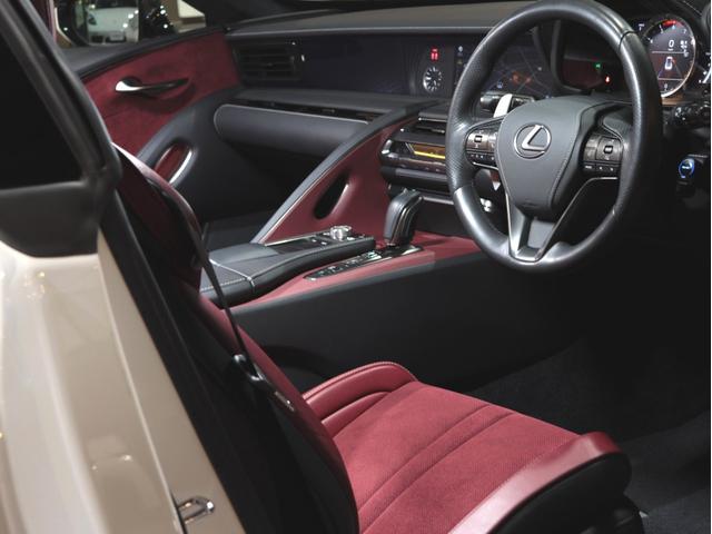 LC LC500 Sパッケージ 無鈑金 TRDエアロ ダークローズアルカンタラコンビシート 純正21AW カーボンルーフ 3眼LED 純正ナビ/地デジ/BT/Bカメラ/パークセンサー スマートキー V8 477馬力 車庫保管 禁煙(27枚目)