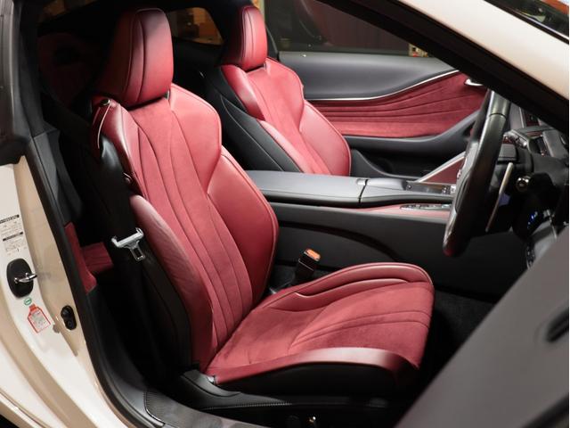 LC LC500 Sパッケージ 無鈑金 TRDエアロ ダークローズアルカンタラコンビシート 純正21AW カーボンルーフ 3眼LED 純正ナビ/地デジ/BT/Bカメラ/パークセンサー スマートキー V8 477馬力 車庫保管 禁煙(28枚目)