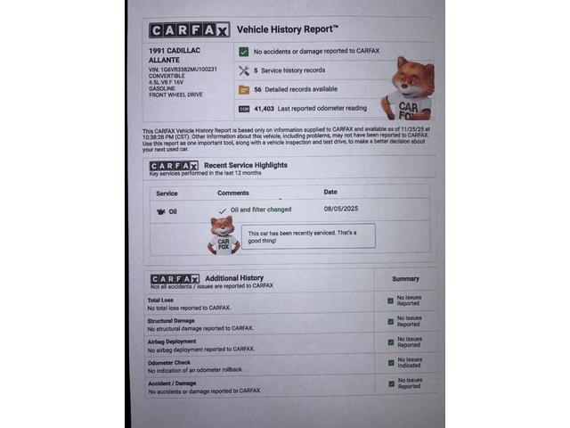 キャデラックアランテ 1991yモデル ピニンファリーナデザイン コンバーチブル ベージュ本革シート(21枚目)