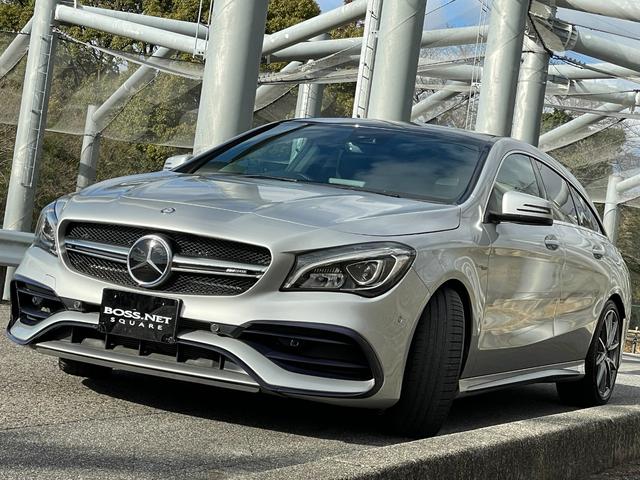 ＣＬＡ４５　４マチック　シューティングブレーク　・後期モデル・法人２オーナー・車検付き・走行１．１万ＫＭ・ポーラシルバーＭ／黒革シート・パノラマルーフ・レーダーセーフテイ・レーンキープ・ＨＤＤ＆テレビ・ブルートゥース・キー２本(8枚目)