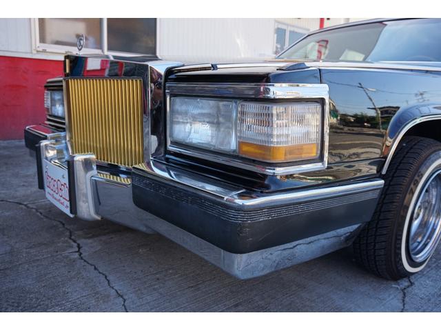 キャデラックフリートウッド ブロアム 8ナンバー放送宣伝車 トリプルブラック ハイドロ2P4B(8Bラック)セミレインフォース ダブルクッション 13インチワイヤーホイール クラシックグリル コンチキット(12枚目)