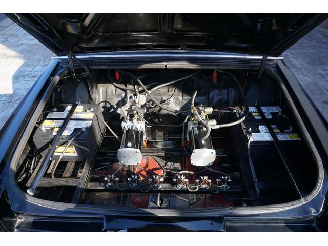 キャデラックフリートウッド ブロアム 8ナンバー放送宣伝車 トリプルブラック ハイドロ2P4B(8Bラック)セミレインフォース ダブルクッション 13インチワイヤーホイール クラシックグリル コンチキット(22枚目)