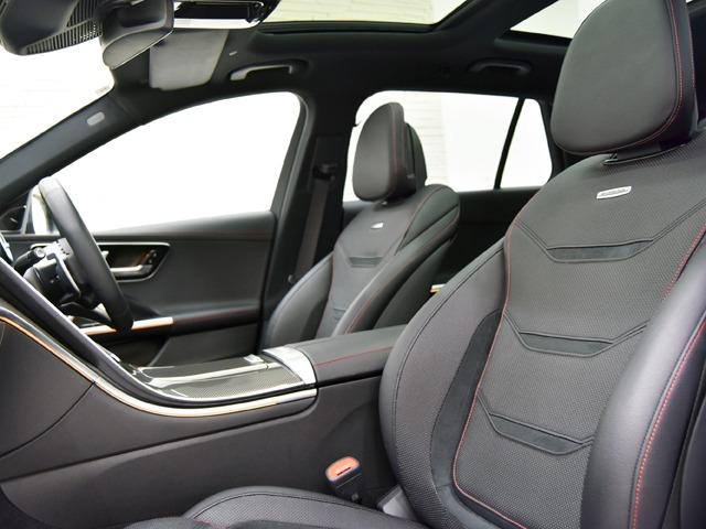 Ｃクラスステーションワゴン Ｃ４３　４マチック　パノラマＳＲ　３６０°カメラ　ＡＭＧ１９ｉｎＡＷ　黒革　ＦシートＨ＆ベンチレーター　ブルメスター　レーダーセーフティＰＫＧ　パワートランク　ＡＭＧエクステリア　メモリー付パワーシート　ヘッドアップＤ（7枚目）