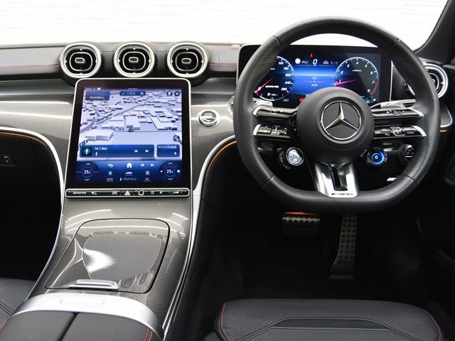 Ｃクラスステーションワゴン Ｃ４３　４マチック　パノラマＳＲ　３６０°カメラ　ＡＭＧ１９ｉｎＡＷ　黒革　ＦシートＨ＆ベンチレーター　ブルメスター　レーダーセーフティＰＫＧ　パワートランク　ＡＭＧエクステリア　メモリー付パワーシート　ヘッドアップＤ（9枚目）