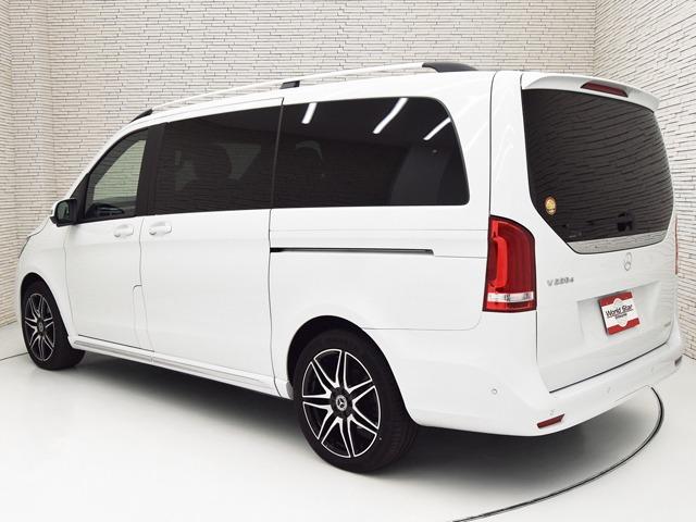 Vクラス V220d アバンギャルド ロング AMGライン OP223 EXCP パノラマSR AMG19inAW 黒革 ブルメスター 1/2列目シートH 2列目ベンチレーター レーダーセーフティPKG 360°カメラ メモリー付パワーシート ACC 禁煙(2枚目)