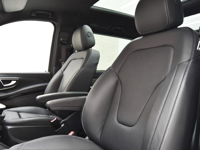 Vクラス V220d アバンギャルド ロング AMGライン OP223 EXCP パノラマSR AMG19inAW 黒革 ブルメスター 1/2列目シートH 2列目ベンチレーター レーダーセーフティPKG 360°カメラ メモリー付パワーシート ACC 禁煙(7枚目)
