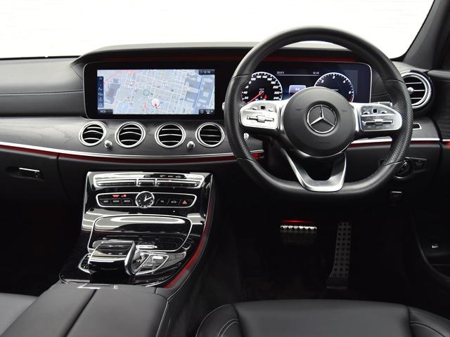 Eクラスステーションワゴン E220dステーションワゴンアバンギルドAMGライン エクスクルーシブPKG AMG19inAW 黒革 前後シートH ブルメスター エアバランスPKG レーダーセーフティPKG 360°カメラ パワーテールゲート メモリー付パワーシート ヘッドアップD(9枚目)