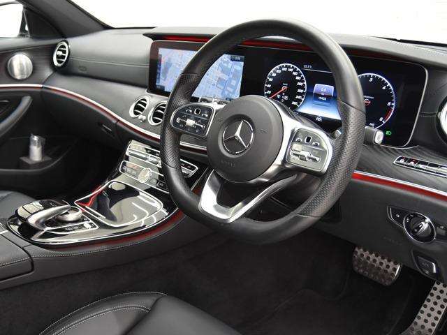 Eクラスステーションワゴン E220dステーションワゴンアバンギルドAMGライン エクスクルーシブPKG AMG19inAW 黒革 前後シートH ブルメスター エアバランスPKG レーダーセーフティPKG 360°カメラ パワーテールゲート メモリー付パワーシート ヘッドアップD(11枚目)