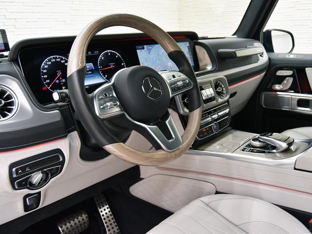 Gクラス G400d マヌファクトゥーアエディション 特別仕様車 AMGライン ラグジュアリーPKG 白革 フルレザー仕様&ダイヤモンドステッチ 前後シートH ホワイトハイグロスウッドインテリアトリム Fベンチレーター メモリー付パワーシート ACC(23枚目)