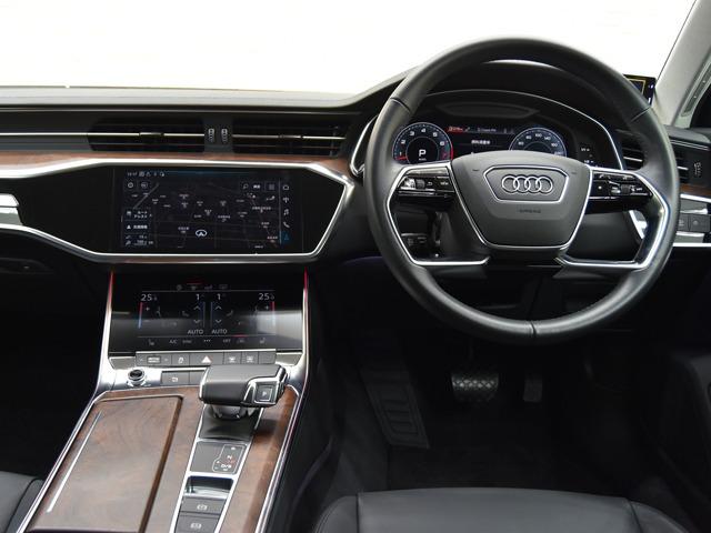 Ａ６アバント ５５ＴＦＳＩクワトロ　デビューパッケージ　リヤコンフォートＰＫＧ　ＨＤマトリクスＬＥＤヘッドライト　パワーアシストＰＫＧ　アシスタンスＰＫＧ　黒革　前後シートＨ　サラウンドビューカメラ　２０ｉｎＡＷ　メモリー付パワーシート　ＭＭＩナビＴＶ（9枚目）