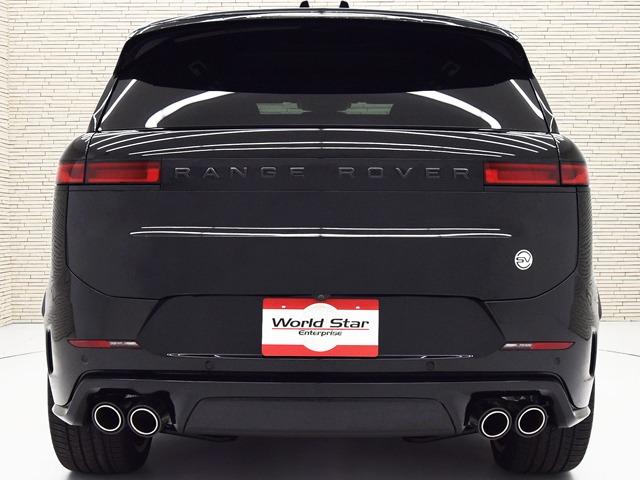 レンジローバースポーツ ＳＶエディションワン　ＯＰ１４０　ディプロイアブルサイドステップ　パノラマＳＲ　４ゾーンＡＣ　２３ｉｎＡＷ　フルプロテクションフィルム　エボニーウィンザーレザー　ＳＶカーボンファイバーシートＰ　ドライバーアシストＰ　ＡＣＣ（4枚目）