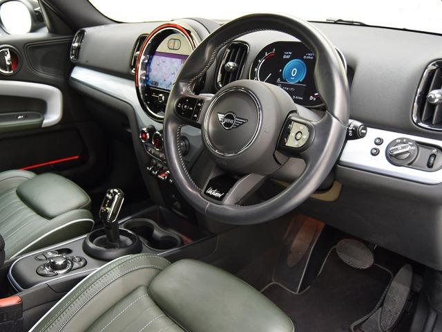 MINI クーパーD クロスオーバーオール4 アンテイムドED 特別仕様車 18inAW ALL4エクステリア ピアノブラックエクステリア MINIYoursレザーラウンジハイランドグリーンシート FシートH 純正ナビ ACC マルチDメーターパネル Bカメラ(11枚目)