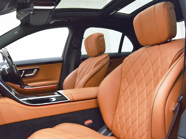 Ｓクラス Ｓ４００ｄ　４マチック　ＡＭＧライン　レザーＥＸＣＰ　ＯＰ２０４　ベーシックＰＫＧ　パノラマＳＲ　ＡＭＧ２０ｉｎＡＷ　茶革　ブルメスター　前後シートＨ　レーダーセーフティＰＫＧ　エアサス　パワートランク　３６０°カメラ　メモリー付パワーシート　ＡＣＣ（9枚目）