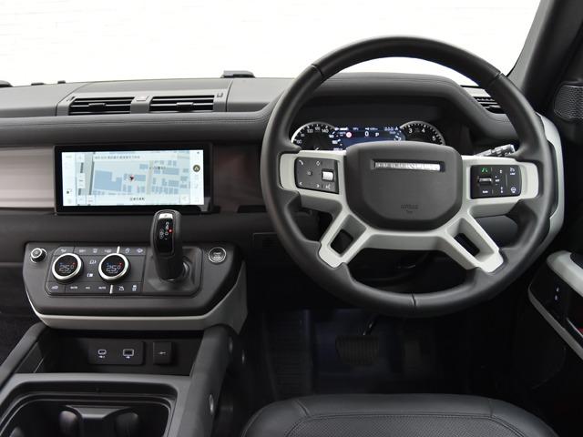 ディフェンダー ９０ＳＥ　Ｐ３００　コントラストルーフホワイト　コールドクライメートＰ　マトリクスＬＥＤヘッドライト　１２ｗａｙＦシート　クロスカービームホワイトパウダーコートブラッシュドフィニッシュ　黒革　レーンキープ／チェンジ　禁煙（9枚目）