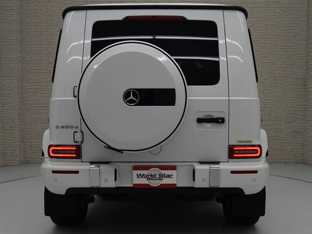 Ｇクラス Ｇ４００ｄ　ＡＭＧライン　マヌファクトゥーアプログラム　ＯＰ３２３　ラグジュアリーＰＫＧ　アダプティブダンピングシステム　ボディ同色スペアタイヤリング　白革　前後シートＨ　ガラスＳＲ　ＡＭＧ２０ｉｎＡＷ　レーダーセーフティＰＫＧ　３６０°カメラ　ＡＣＣ（8枚目）