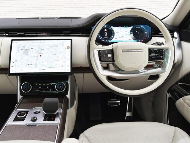 レンジローバー ＨＳＥ　Ｄ３００　スタンダードホイールベース　ＯＰ１００　ディプロイアブルサイドステップ　ホットクライメートＰ　パノラマＳＲ　ベルリーノレザー　ＣｌｅａｒＳｉｇｈｔインテリアリアビューミラー　ブラックキャリパー　２２ｉｎＡＷ　２４ｗａｙＦシート（13枚目）