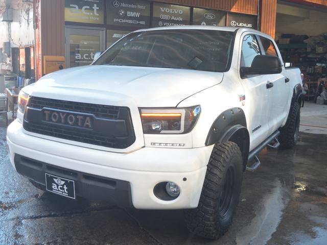 タンドラ クルーマックス　ＳＲ５　４ＷＤビルシュタインリフトアップカスタムオーバーフェンダーＢＦグッドリッチマッドテレンタイヤパワーシートサンルーフ（4枚目）