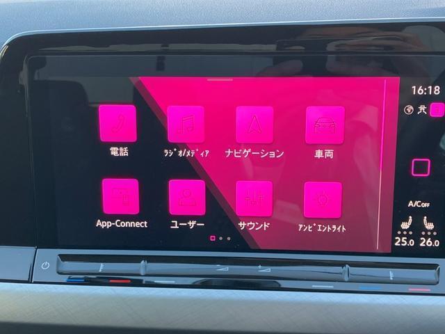ゴルフ ＴＤＩアクティブアドバンス　ＩＱライト　トラベルアシスト　サイドアシスト　オートホールド　電子パーキング　障害物センサー　バックカメラ　フロントアシスト　シートヒーター　デジタルメーター　パドルシフト　禁煙　認定中古車（22枚目）